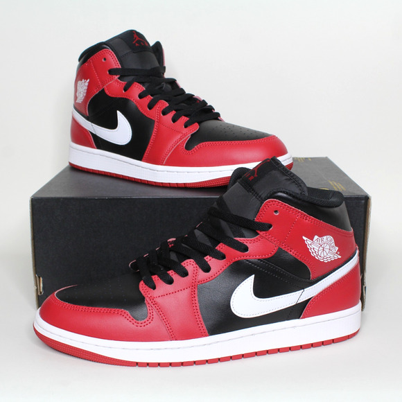Jordan Other - Nike Air Jordan 1 Mid Shoes Black Gym Red White DQ8426-061 Men's Size 11 New